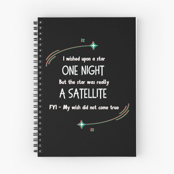 Item preview, Funny I Wished Upon A Star But It Was A Satellite Retro Glitch Design designed and sold by SunandShade.