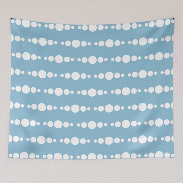 Item preview, Dark sky blue - white dotted pattern designed and sold by Mint + Midnight.