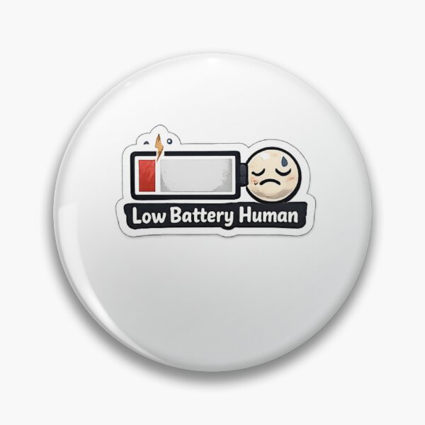 Item preview, Low Battery Human Funny Exhausted designed and sold by trippinimages.