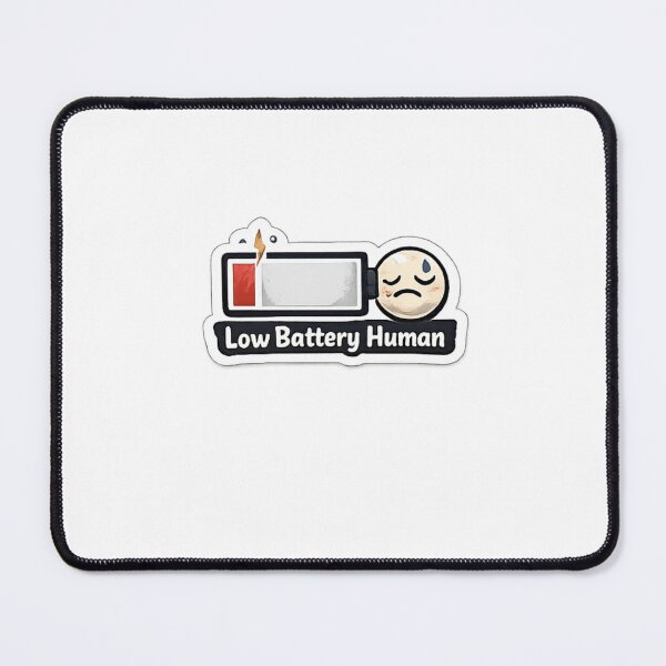 Item preview, Low Battery Human Funny Exhausted designed and sold by trippinimages.
