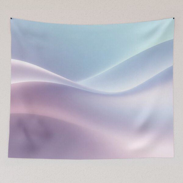Item preview, Soft Pastel Wavy Abstract Wallpaper designed and sold by IntelliMindDesigns.