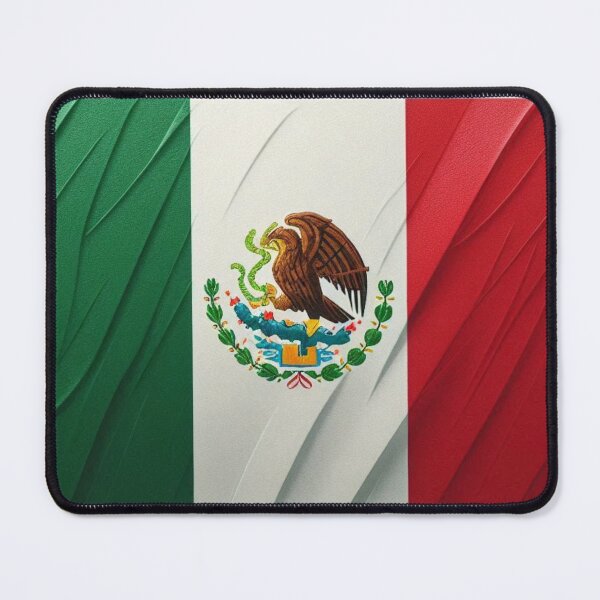 Item preview, Mexico Flag – Green White Red Eagle Emblem designed and sold by Lellenatavarez.