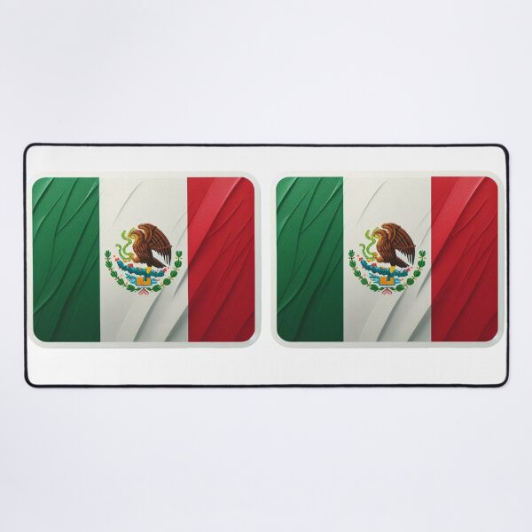 Item preview, Mexico Flag – Green White Red Eagle Emblem designed and sold by Lellenatavarez.