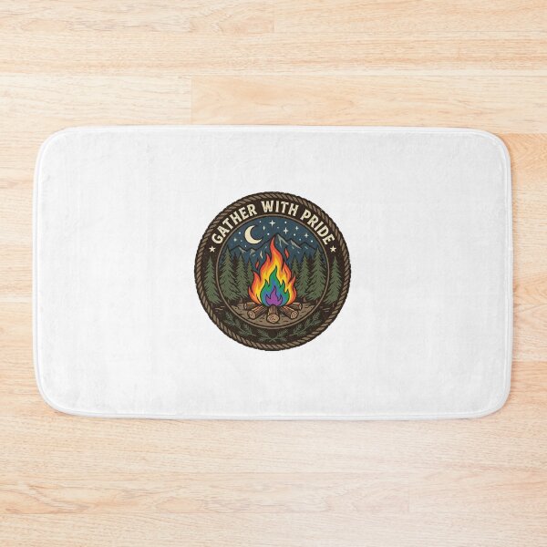 Item preview, Pride Campfire Gathering In Nature With Rainbow Flames designed and sold by longngusuc.