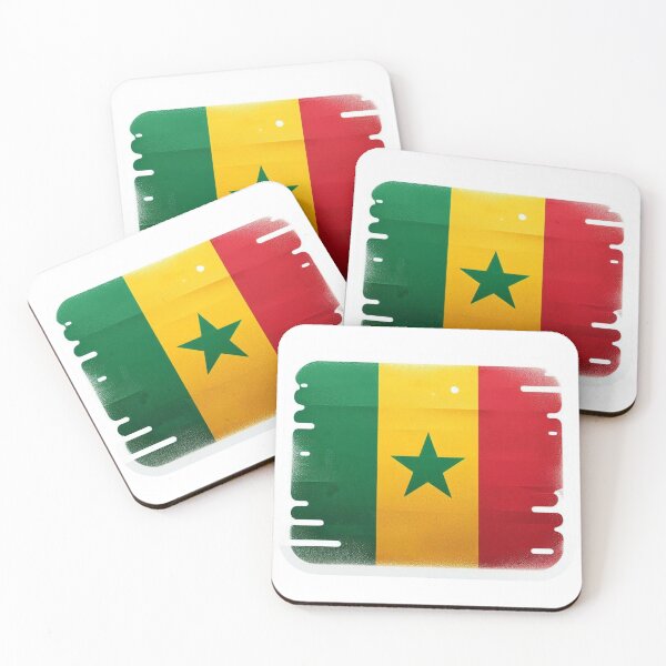 Item preview, Senegal Flag – Green Yellow Red Star, Pan-African designed and sold by Lellenatavarez.