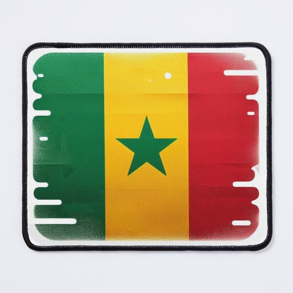 Item preview, Senegal Flag – Green Yellow Red Star, Pan-African designed and sold by Lellenatavarez.