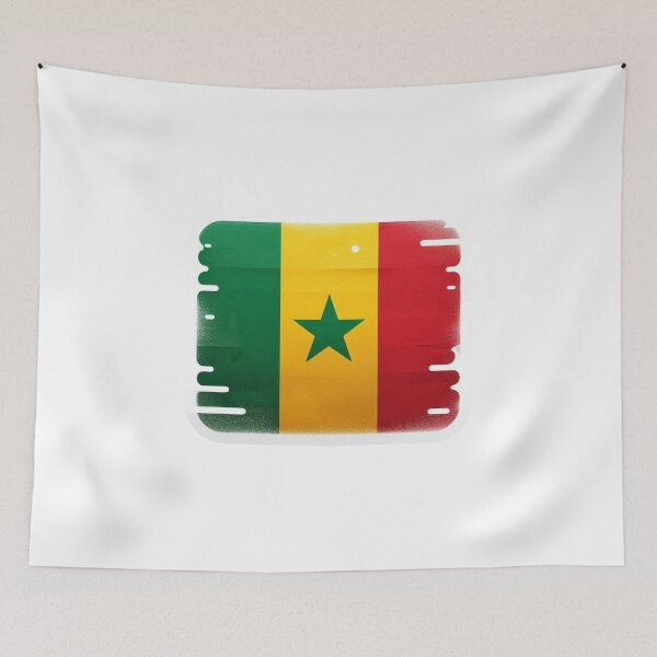 Item preview, Senegal Flag – Green Yellow Red Star, Pan-African designed and sold by Lellenatavarez.