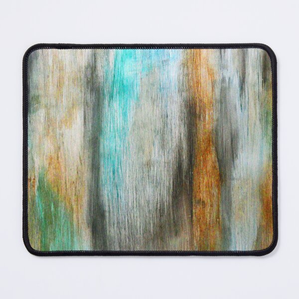 Item preview, Aqua, Orange, And White Abstract Streaks Painting designed and sold by DEC02.