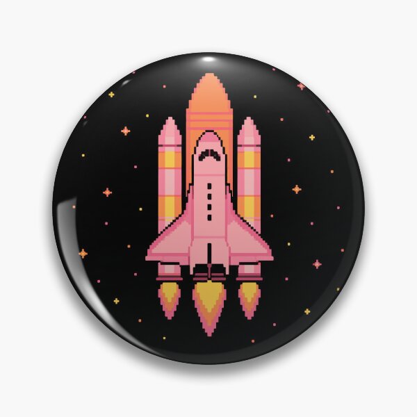 Item preview, Pink Pixel Space Shuttle designed and sold by ClubVacay.