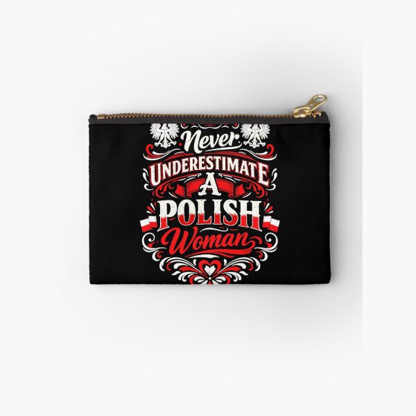 Item preview, Never Underestimate A Polish Woman – White Red designed and sold by Pineapple-Tree.