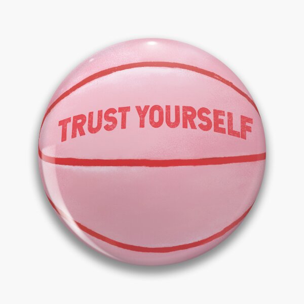 Item preview, Basketball Pastel Pink Drawing Trust Yourself Quote For Sports Fans designed and sold by roarsomethings.