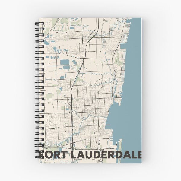 Item preview, Fort Lauderdale Map designed and sold by MapsNerd.