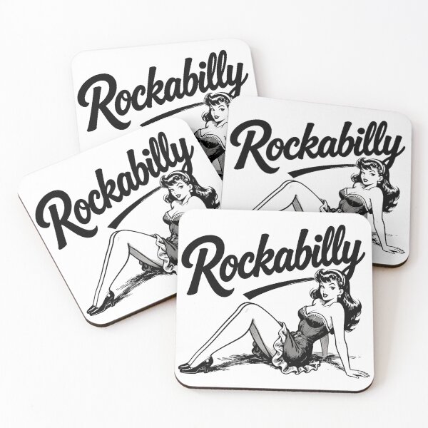 Item preview, Rockabilly Woman Pin Up Black and White Design designed and sold by Pineapple-Tree.