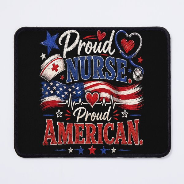 Item preview, Proud Nurse Proud American designed and sold by SavvyKloset.