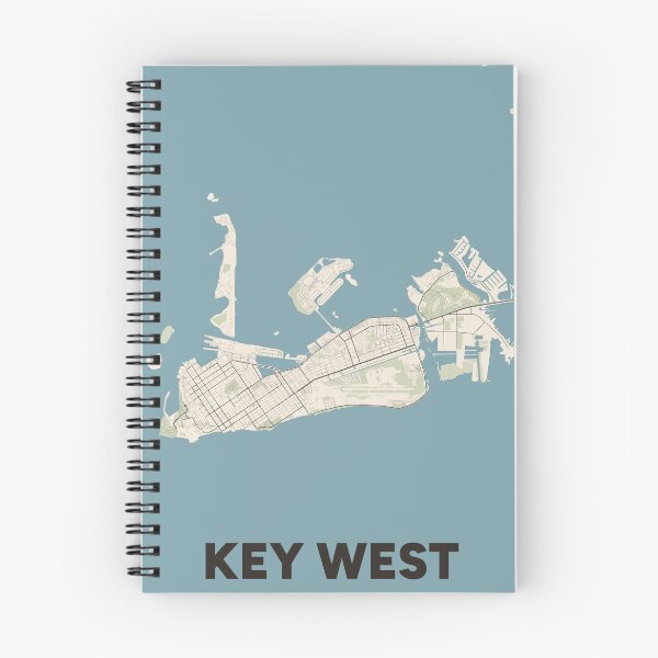 Item preview, Key West Map designed and sold by MapsNerd.