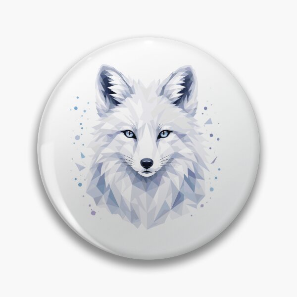 Item preview, Arctic Fox Polygon Art | Low Poly Polar Fox | Northern wildlife design designed and sold by OverNickles194.