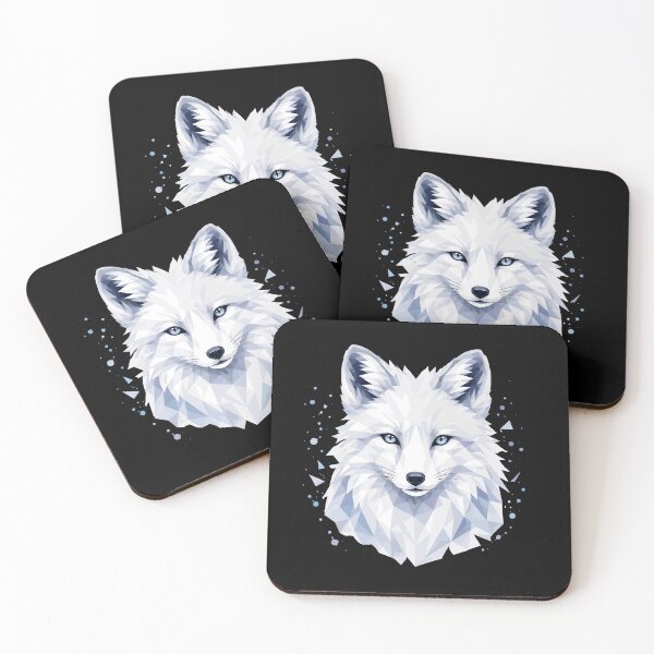 Item preview, Arctic Fox Polygon Art | Low Poly Polar Fox | Northern wildlife design designed and sold by OverNickles194.