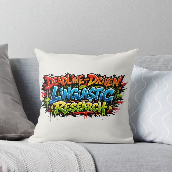 Item preview, Investigación lingüística con plazos de entrega ajustados: meme del lingüista del graffiti designed and sold by Nerd Romance Café.