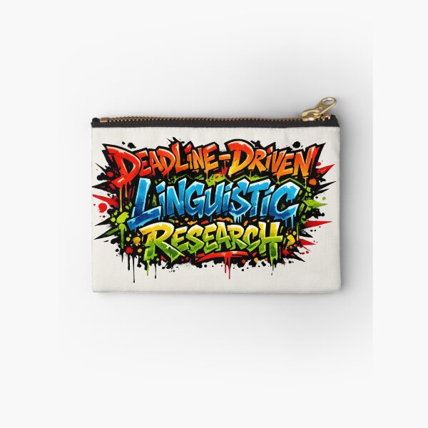 Aperçu de l'œuvre Recherche linguistique sous pression – Mème du linguiste graffiti créée et vendue par Nerd Romance Café.