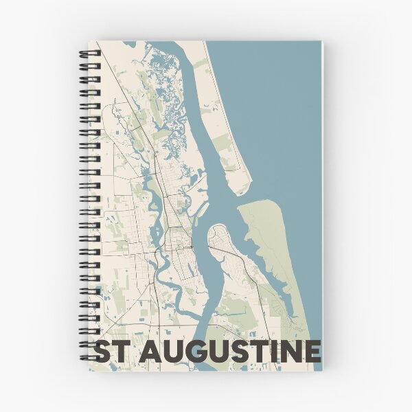 Item preview, St Augustine Map designed and sold by MapsNerd.