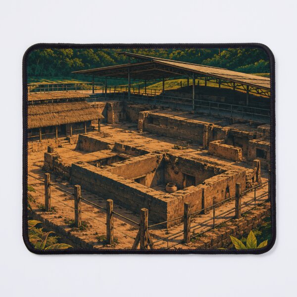 Item preview, Joya de Cerén El Salvador Retro Travel Poster – UNESCO World Heritage Site designed and sold by ElartedeNoel.