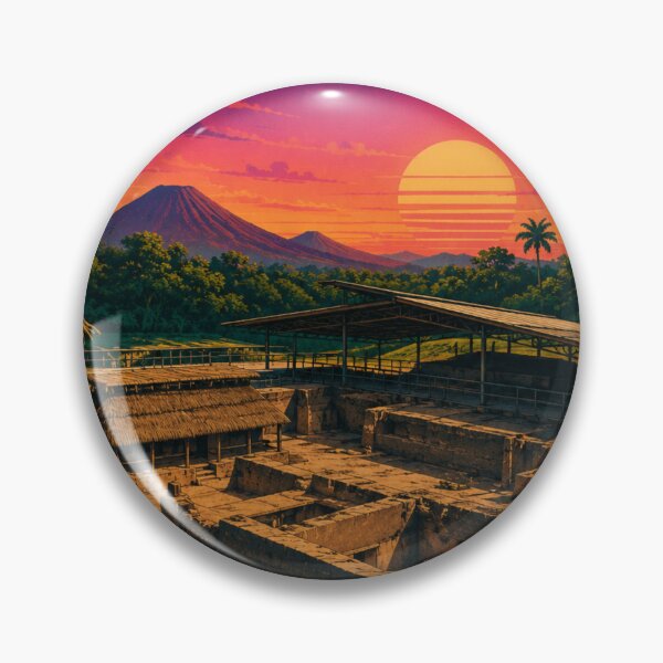 Item preview, Joya de Cerén El Salvador Retro Travel Poster – UNESCO World Heritage Site designed and sold by ElartedeNoel.
