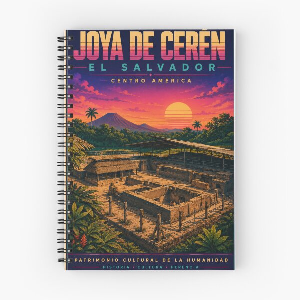 Item preview, Joya de Cerén El Salvador Retro Travel Poster – UNESCO World Heritage Site designed and sold by ElartedeNoel.
