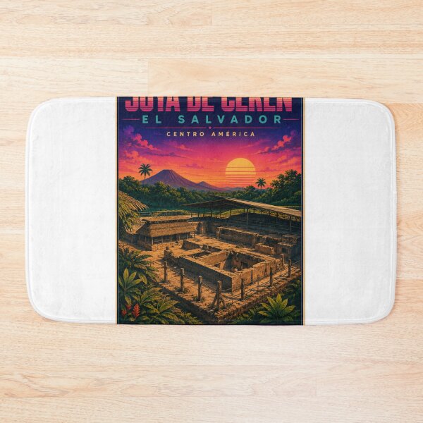 Item preview, Joya de Cerén El Salvador Retro Travel Poster – UNESCO World Heritage Site designed and sold by ElartedeNoel.