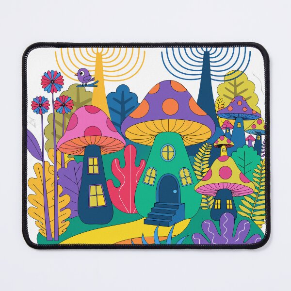 Item preview, Magical Mushroom House Sticker designed and sold by inkfusionhub99.