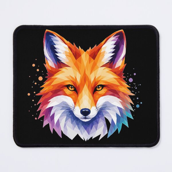 Item preview, Colorful Polygon Fox Art | Low poly wildlife design designed and sold by OverNickles194.