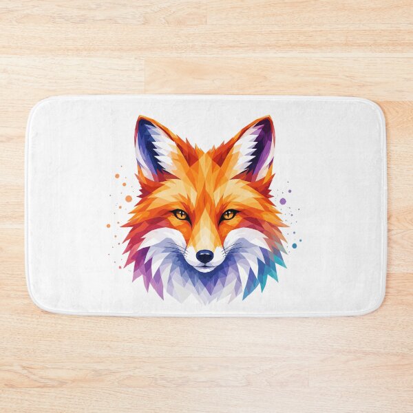 Item preview, Colorful Polygon Fox Art | Low poly wildlife design designed and sold by OverNickles194.