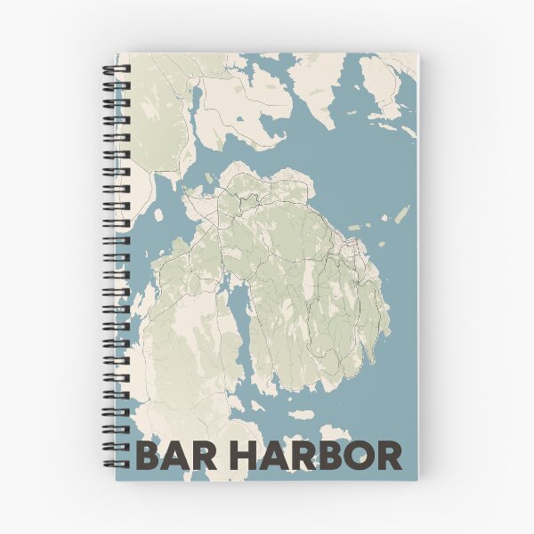 Item preview, Bar Harbor Map designed and sold by MapsNerd.