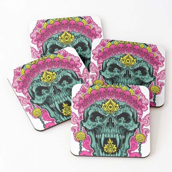Item preview, Tibetan skull  designed and sold by TidalTattoo.