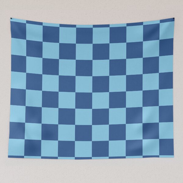 Item preview, Blue checkered pattern designed and sold by Mint + Midnight.