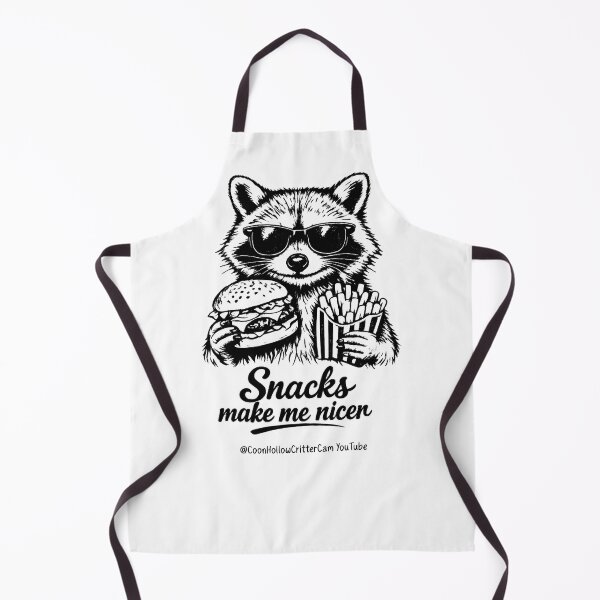 Item preview, Snacks Make Me Nicer Raccoon designed and sold by Elizabeth K. King.