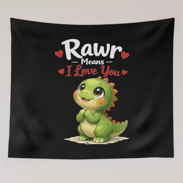 Item preview, Cute Dino Rawr Means I Love You Gift designed and sold by Pineapple-Tree.