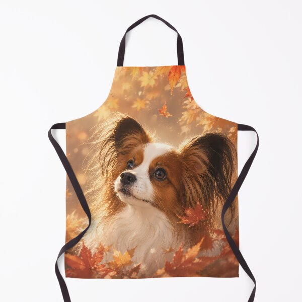 Item preview, Autumn Glow Papillon Dog Art designed and sold by ManJiangHong.