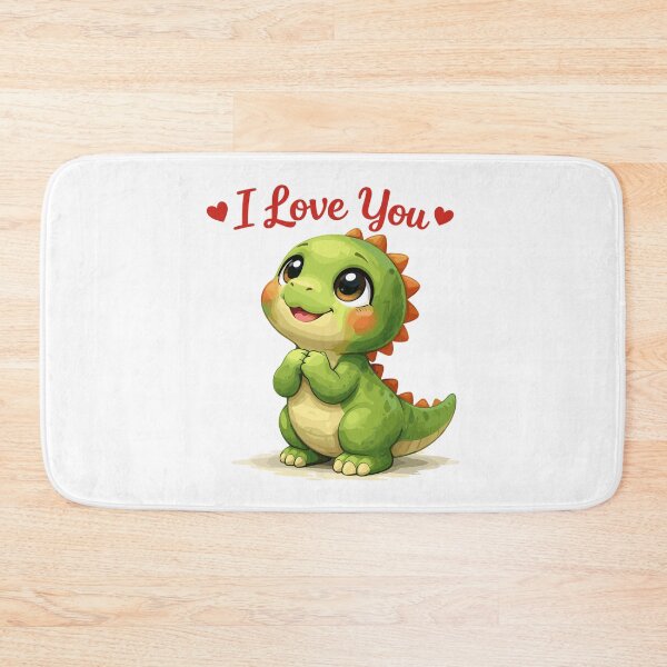 Item preview, Cute dinosaur looks at mom: I Love You Design designed and sold by Pineapple-Tree.