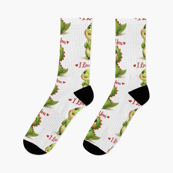 Item preview, Cute dinosaur looks at mom: I Love You Design designed and sold by Pineapple-Tree.