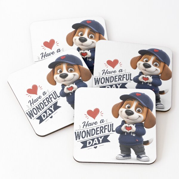 Item preview, Have a Wonderful Day Beagle Buddy designed and sold by BlissBlvdShop.