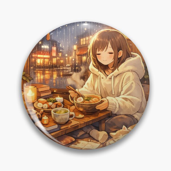 Item preview, Cozy Ramen Night Retreat Sticker designed and sold by RDcollections.
