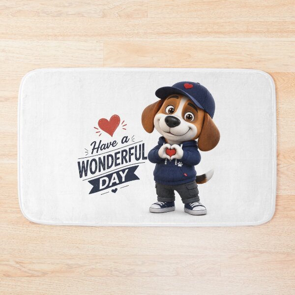 Item preview, Have a Wonderful Day Beagle Buddy designed and sold by BlissBlvdShop.