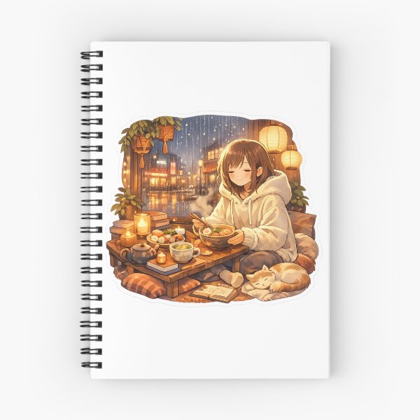 Item preview, Cozy Ramen Night Retreat Sticker designed and sold by RDcollections.
