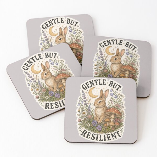 Item preview, Gentle But Resilient Rabbit Mushroom Cottagecore designed and sold by oldpussboss.