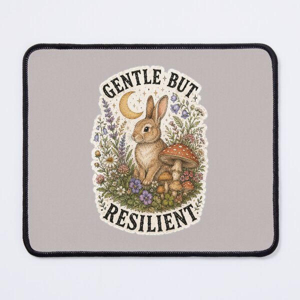 Item preview, Gentle But Resilient Rabbit Mushroom Cottagecore designed and sold by oldpussboss.