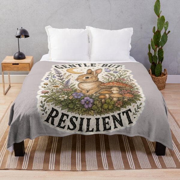 Item preview, Gentle But Resilient Rabbit Mushroom Cottagecore designed and sold by oldpussboss.