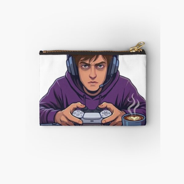 Item preview, Sleep Is Optional Gamer Quote – Funny 4AM Night Owl Gaming Cartoon designed and sold by Northern Glow Art.