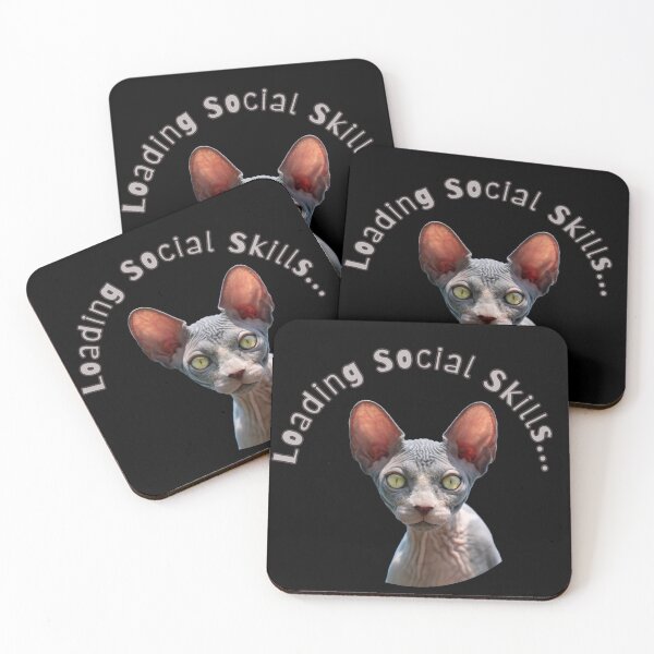 Item preview, Loading Social Skills... Funny Sphynx Cat designed and sold by PatykArt.