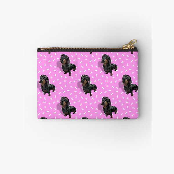Item preview, Darling Dachshund with Pink & Treats background designed and sold by PCaleDesigns.