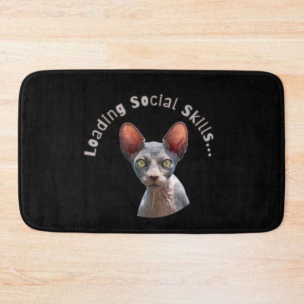 Item preview, Loading Social Skills... Funny Sphynx Cat designed and sold by PatykArt.